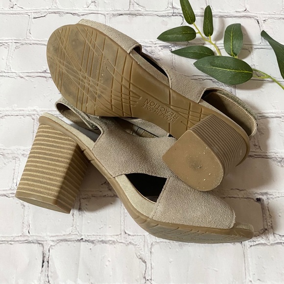 Kenneth Cole Reaction Open Toe Comfort Heels 8.5 - Picture 7 of 8